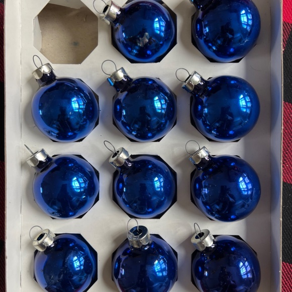 11 Vintage Noma DoubleGlo Glass Ornaments - Picture 2 of 9